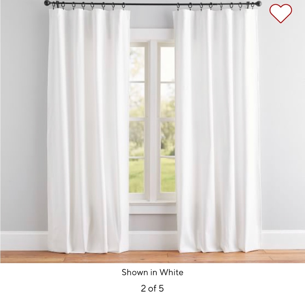 NWT pottery barn blackout curtains